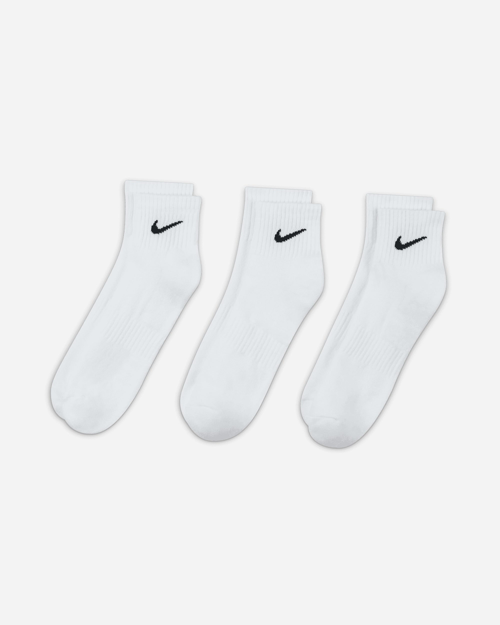 Nike Everyday Cushioned Training Ankle Socks (3 Pairs) WHITE/BLACK SX7667-100