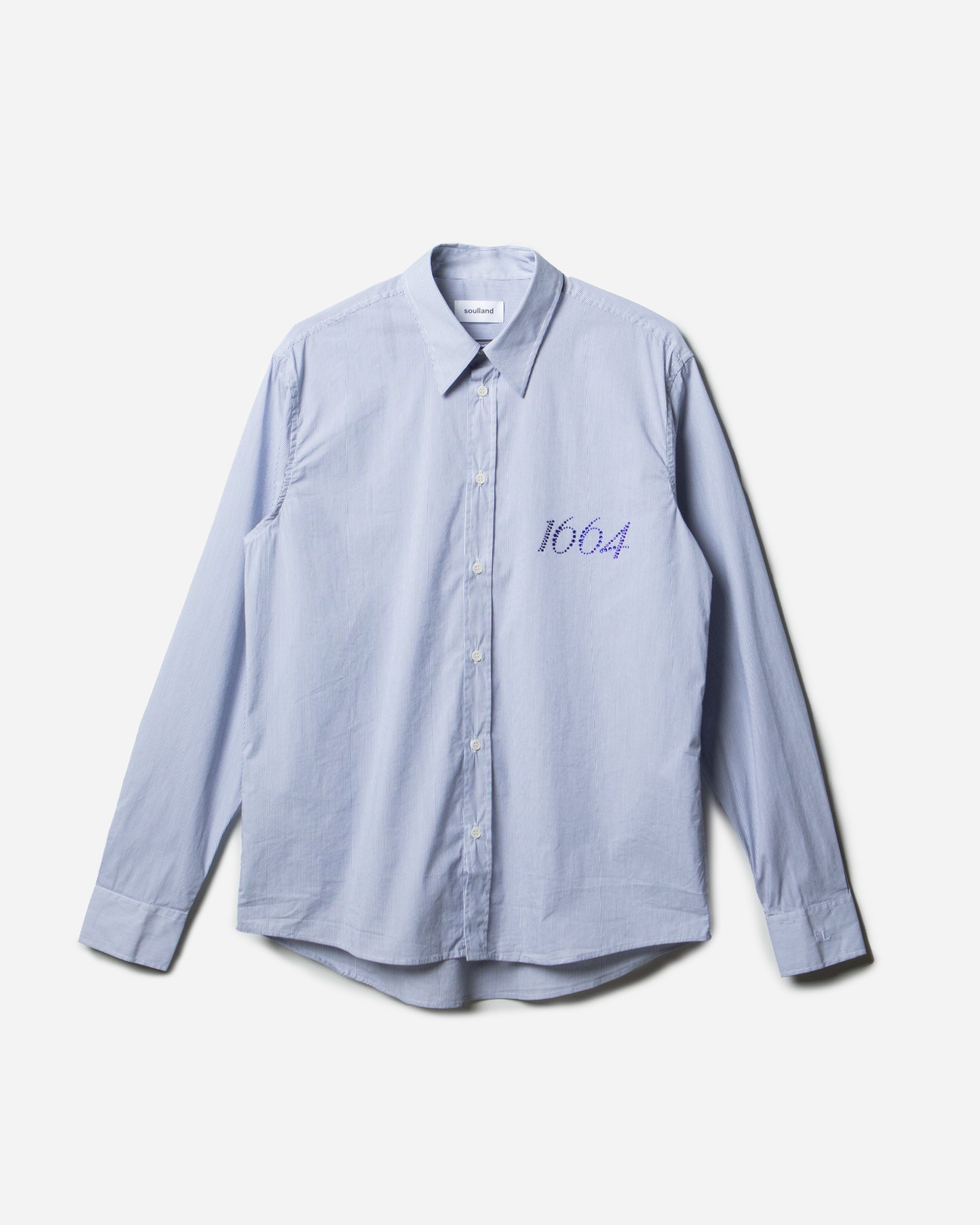 Soulland Soulland x 1664 RADO-skjorte Navy pinstripes 42068-1331C