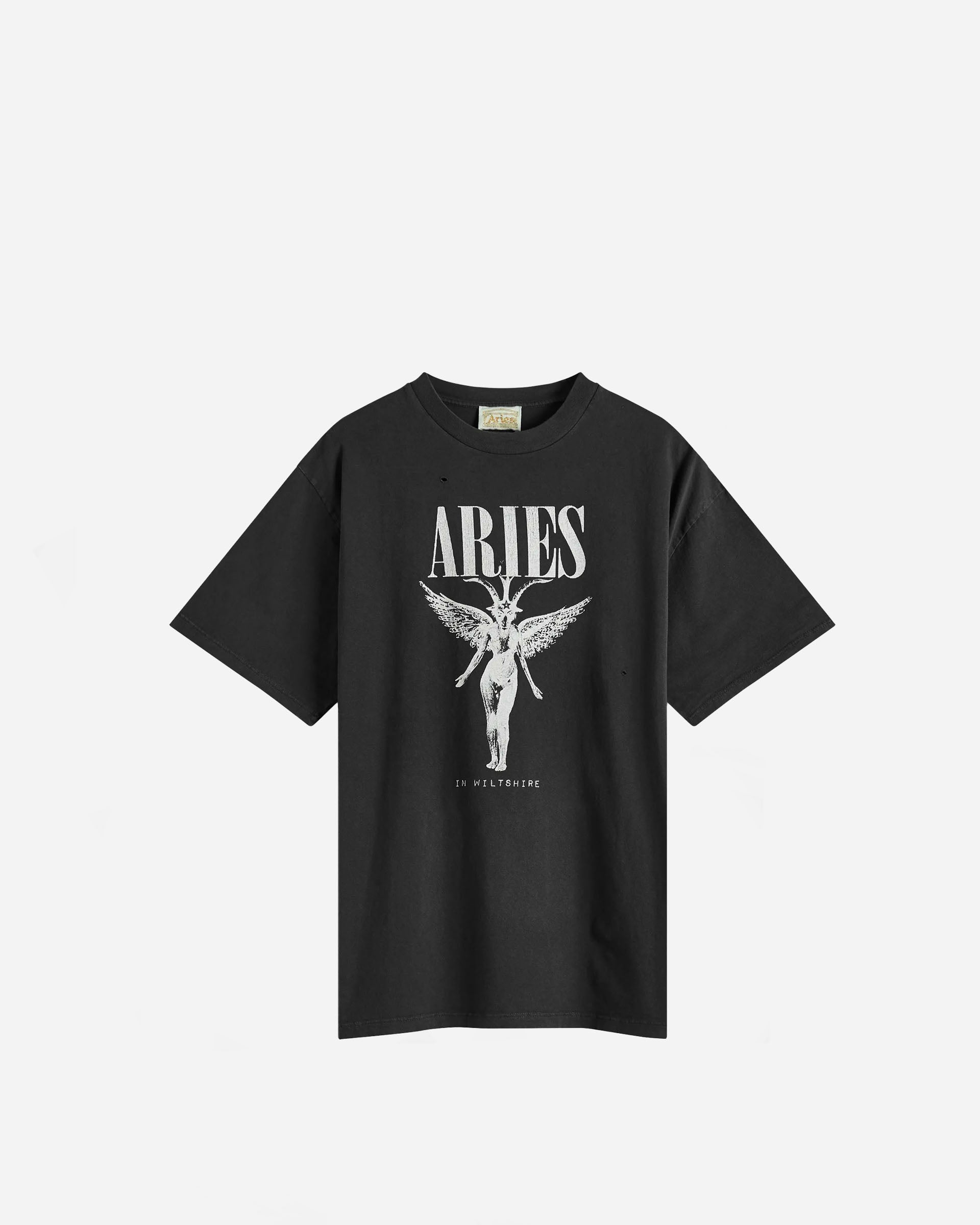 ARIES Destroyed Nirvana T-Shirt Black AR6001803