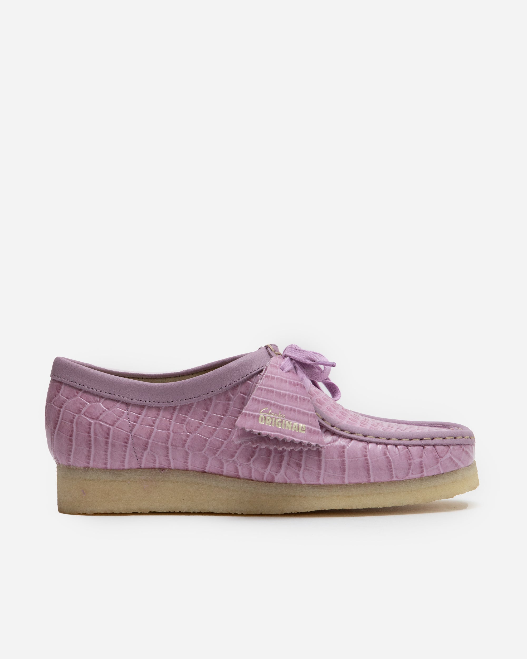 Clarks Originals Wallabee Mauve Croc CL26180166