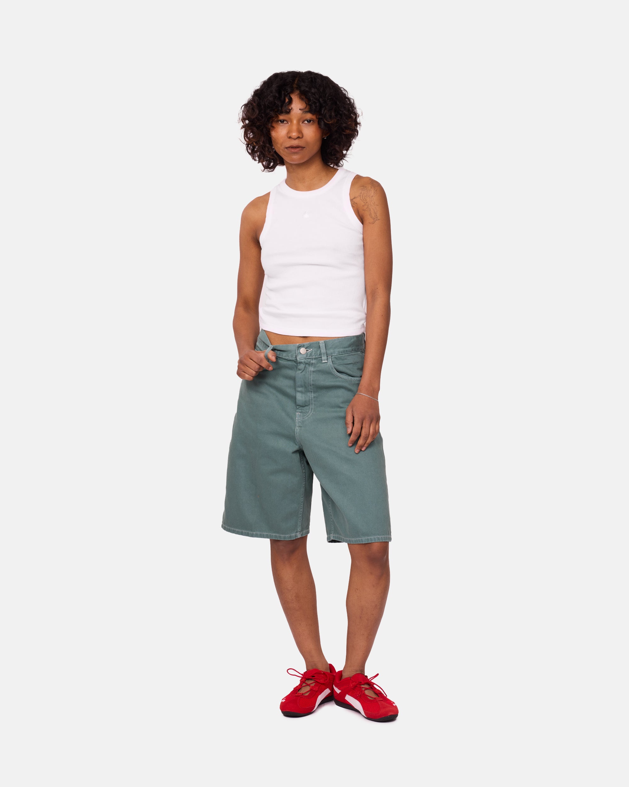 Carhartt WIP Brandon Shorts Silver Pine I034839-2M24J