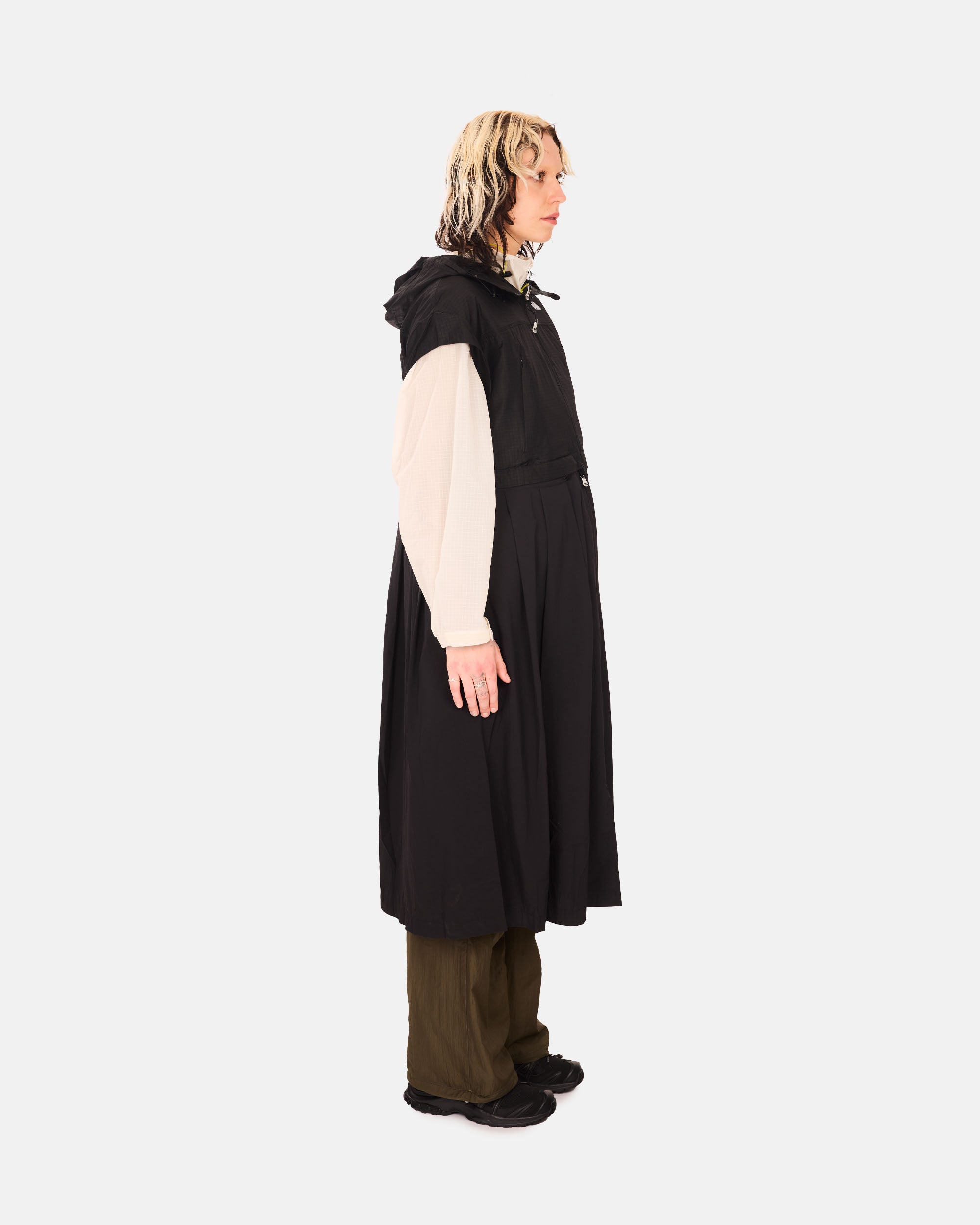 The North Face Convertible Long Wind Vest TNF BLACK NF0A8CKYJK31