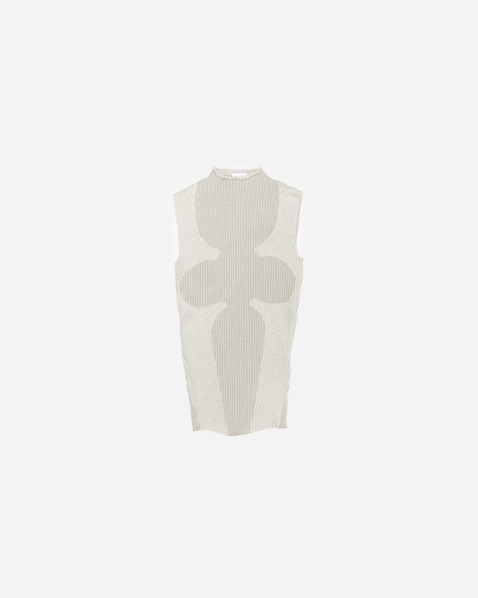 ROA Wavy Tank Top Light Beige RBWW021YA09-BEG0002