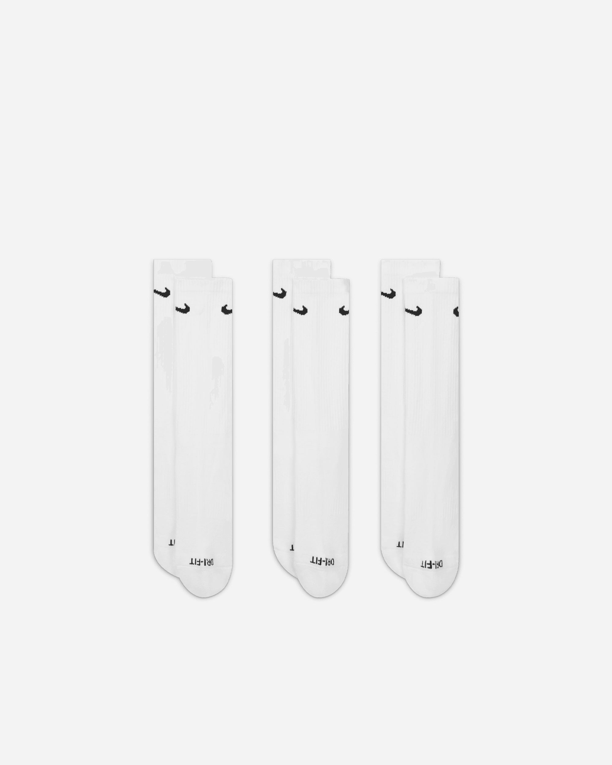 Nike Everyday Plus Cushioned Training Crew Socks (3 pairs) WHITE/BLACK SX6888-100